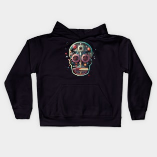 Halloween Day of the Dead Third Eye Sugar Skull Kids Hoodie